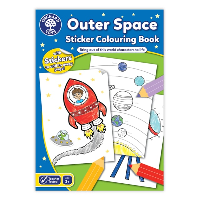 Outer Space Colouring Book | With Stickers