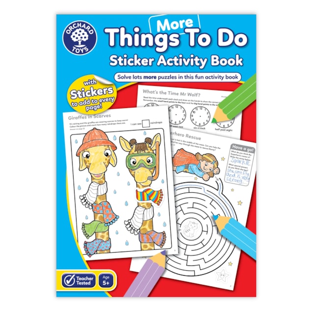 More Things To Do Colouring Book | With Stickers