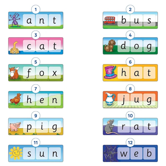 Match and Spell Game Misplaced Pieces