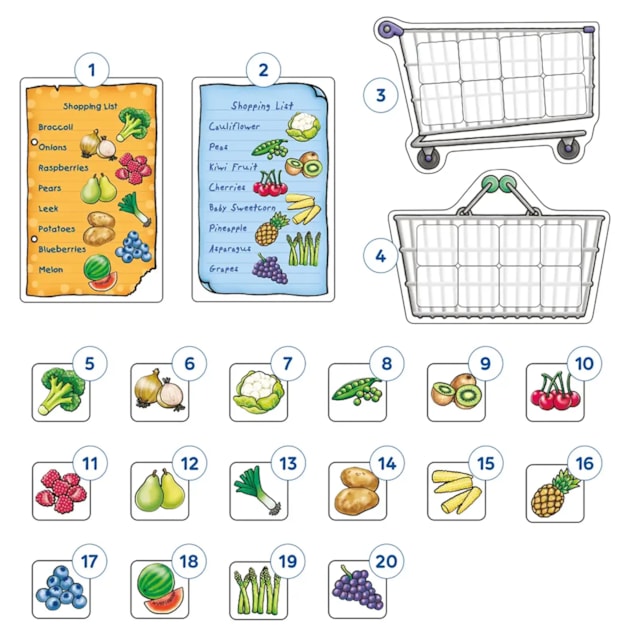 Shopping List Extras - Fruit & Veg Misplaced Pieces