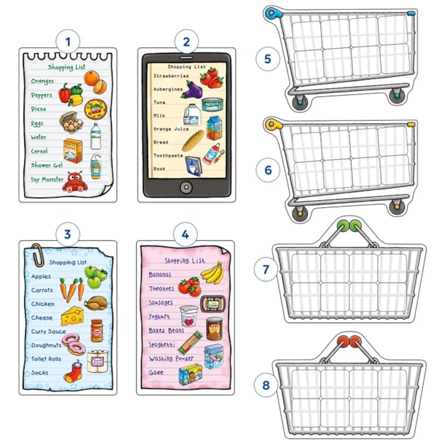 Shopping List Misplaced Pieces