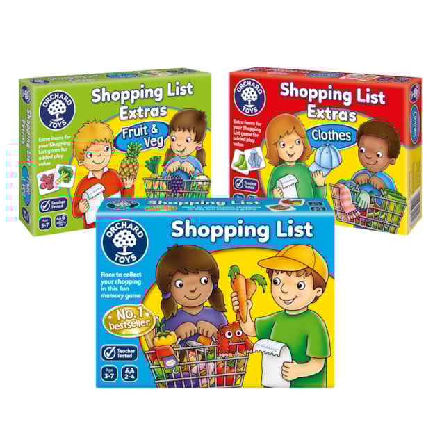 Shopping List and Extras Packs Shopping List and Extras Packs