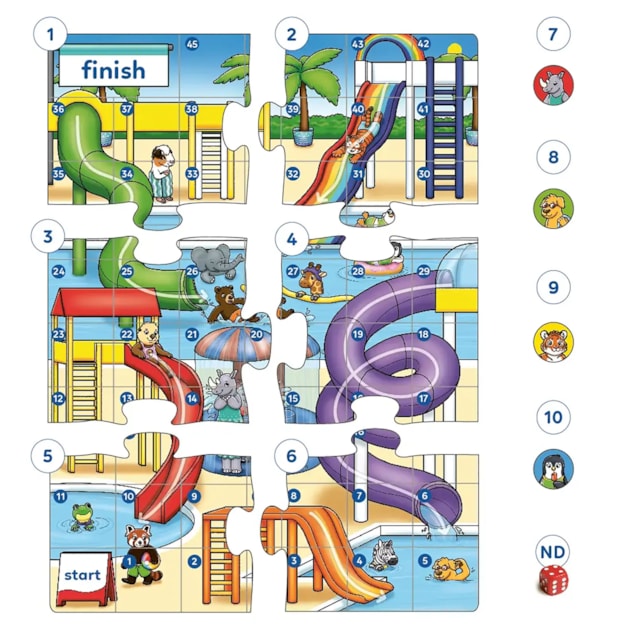 Water Chutes And Ladders Game Misplaced Pieces
