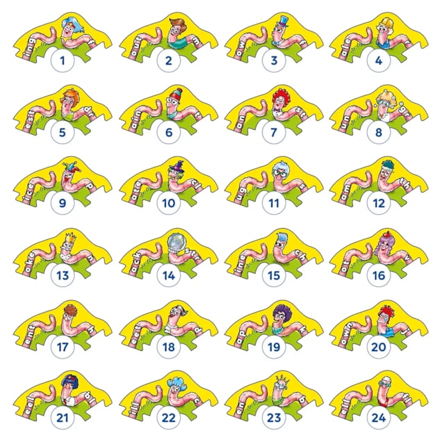 Wiggly Words Game Misplaced Pieces